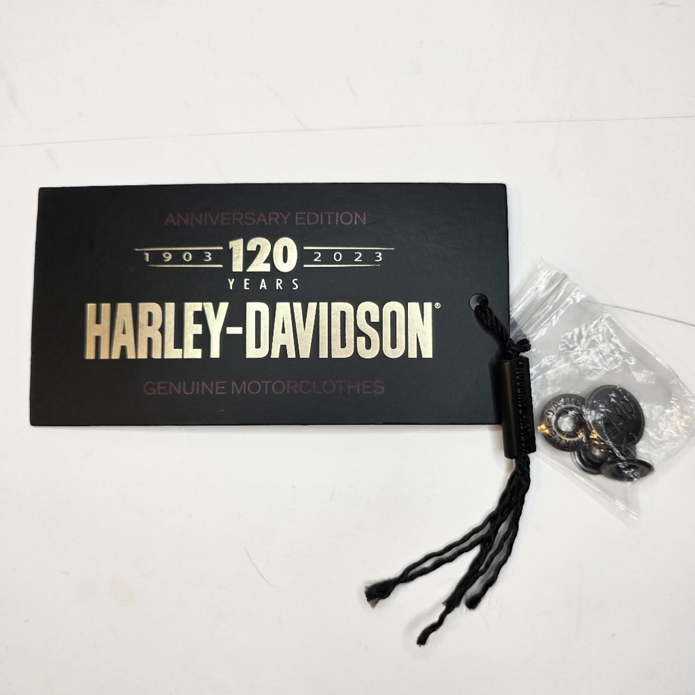 Harley Davidson Motorcycles 120th Anniversary Limited Edition Silver Button Set
